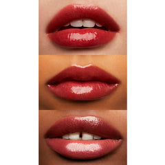 e.l.f. Glossy Lip Stain lip closeup demonstrates buildable color for day to night