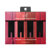 e.l.f. Glossy Lip Stain Pinkies Up swatch showing buildable color and shine