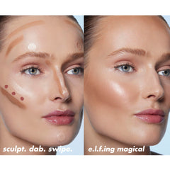 e.l.f. Halo Glow Highlighter textura ligera que se funde con la piel