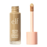 e.l.f. Halo Glow líquido en bote de vidrio para una aplicación suave y uniforme.