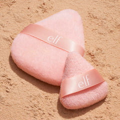 e.l.f. Halo Glow Pinkie Puffs satin band keeps puff in place