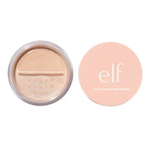 e.l.f. Halo Glow Setting Powder, envase práctico para acabado suave y duradero.