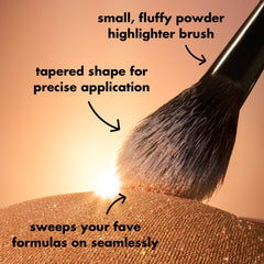 e.l.f. High Points Highlighter Brush precision-tip for targeted illumination.