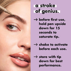 e.l.f. Holy Strokes waterproof and smudge-resistant brow pen.