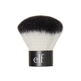 e.l.f. Kabuki face brush compact design for travel-ready, precise powder application.