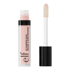 e.l.f. Lip Plumping Gloss Rosa Paloma, brillo suave e hidratación para labios.