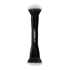 e.l.f. liquid bronzer & contour duo brush with sculpted end for precise contouring
