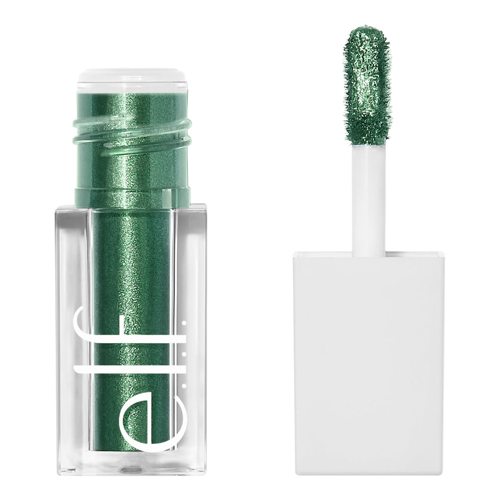 e.l.f. Aurora close-up with jade green shimmer for bold shine.