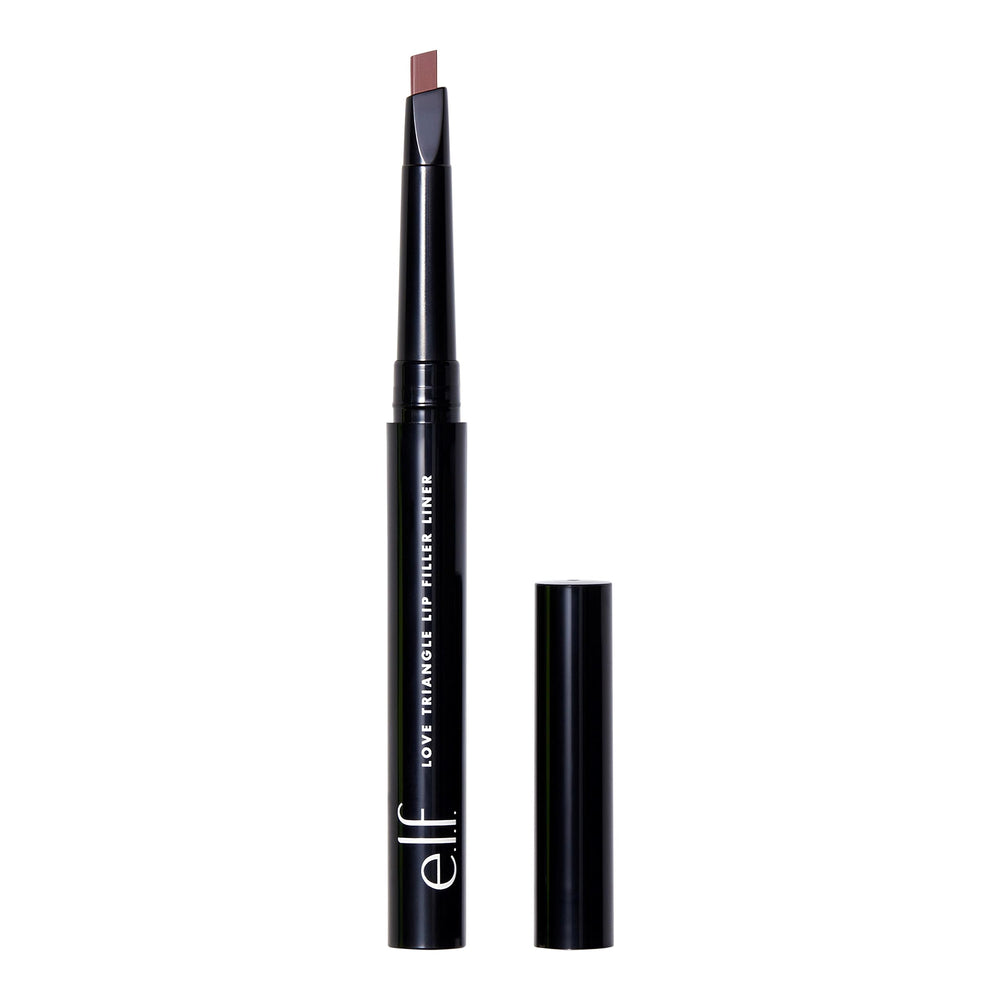 e.l.f. Love Triangle lip liner triangle-tip defines lips with precise contour and mauve pigment.