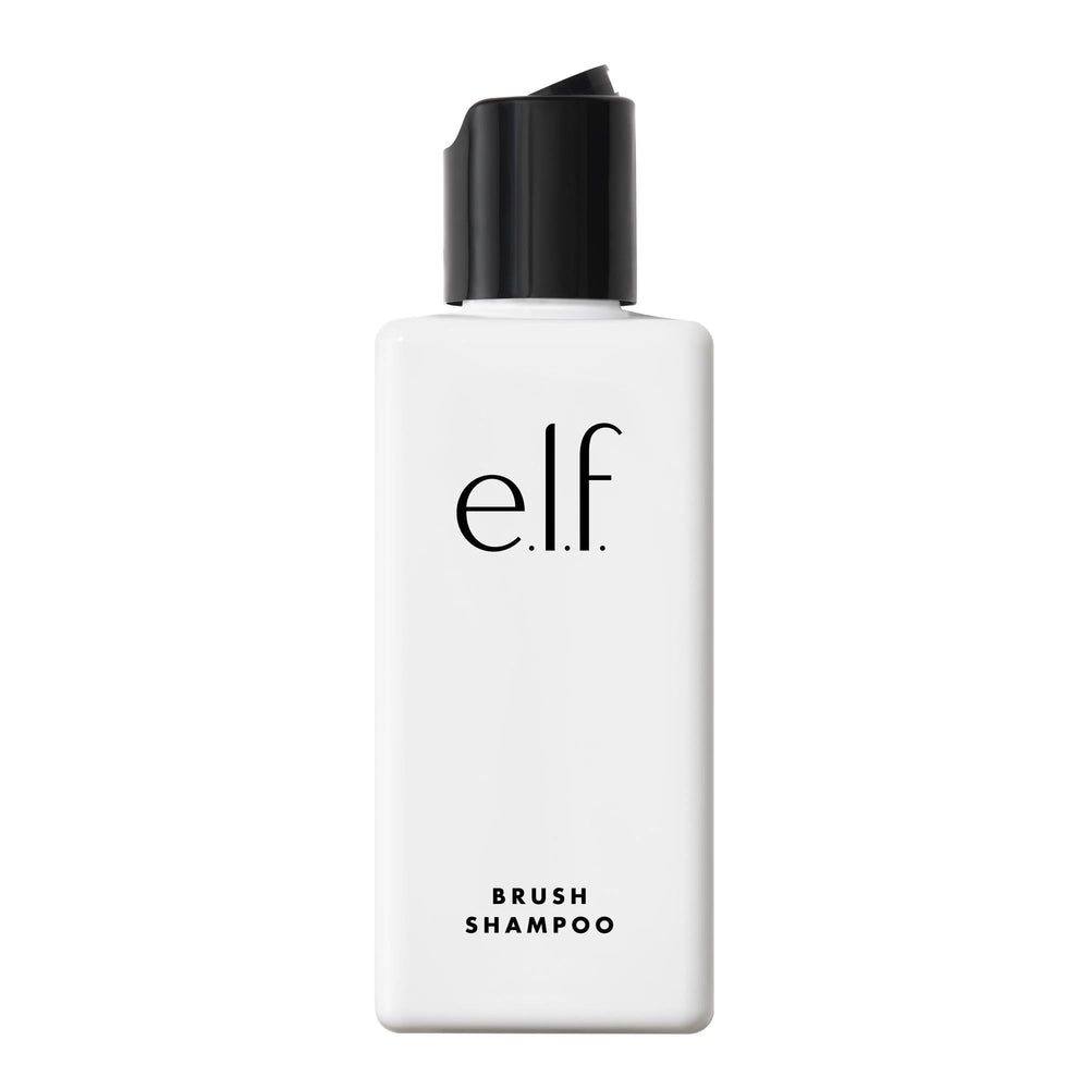 e.l.f. makeup brush shampoo bottle for a deep clean of brushes.