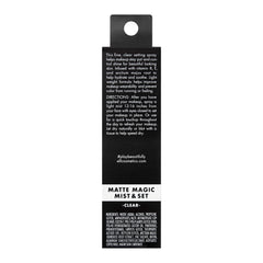 e.l.f. Matte Magic Mist & Set packaging display highlights lightweight formula.