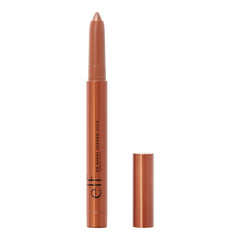 e.l.f. No Budge Shadow Stick Copper Chic swatch shows metallic, long-wear finish.