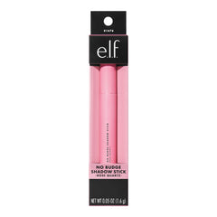 e.l.f. No Budge Shadow Stick Rose Quartz swatch showcasing rich metallic color