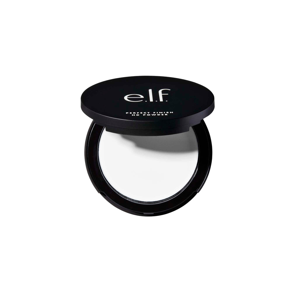 e.l.f. Perfect Finish HD Powder compact shows a smooth blur for flawless skin