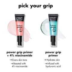 e.l.f. Power Grip Primer mini displaying translucent finish on skin.