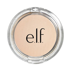 e.l.f. Prime & Stay Finishing Powder swatch on skin demonstrates pore-blurring effect.