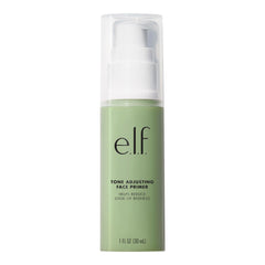 e.l.f. primer ajusta-tonos, botella verde, textura sedosa para acabado suave