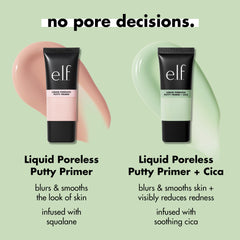 e.l.f. primer aplica suavemente para un acabado natural