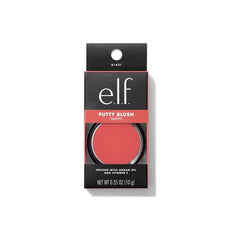 e.l.f. Putty Blush brush application close-up for seamless blend.
