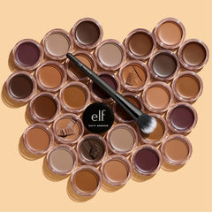 e.l.f. Putty Bronzer infused with Argan Oil and Vitamin E for hydration.