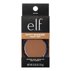 e.l.f. Putty Bronzer blending on skin demonstrates smooth, long-lasting glow