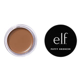 e.l.f. Putty Bronzer jar open reveals creamy texture for natural sun-kissed glow