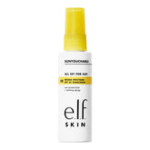 e.l.f. SKIN All Set For Sun SPF 45, atomizador; protección solar clara para todo tono de piel.
