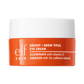 La crema para ojos e.l.f. SKIN ilumina la mirada con brillo suave.