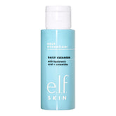 e.l.f. Holy Hydration Daily Cleanser mini bottle ready for your skincare routine, refreshing foam.