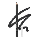 e.l.f. Smoky Kohl Eyeliner pencil swatch in Black Velvet for bold eyes.