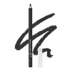 e.l.f. Smoky Kohl Eyeliner pencil swatch in Black Velvet for bold eyes.