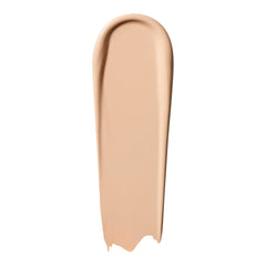 e.l.f. Soft Glam Foundation swirl swatch showing buildable medium coverage