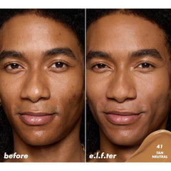 e.l.f. Soft Glam Satin Concealer blemish concealment on skin texture.