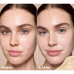 Long-wearing formula demonstrated for crease resistance around the eye area.