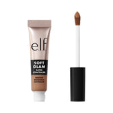 e.l.f. Soft Glam Satin Concealer tube and wand for precise application and medium coverage.