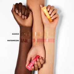Duo packaging featuring Mango and Watermelon shades from e.l.f. Squeeze Me Lip Balm.