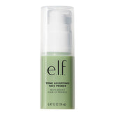 e.l.f. Tone Adjusting Primer, botella: neutraliza rojeces y uniforma el tono.