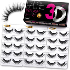 Eliace cat-eye 3D mink lashes pack adds dramatic depth with light feel