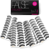 Eliace 50-pairs fluffy cat eye lashes for a natural daily look.
