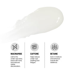 Eliré formula with ceramides and caffeine for moisture and refresh.