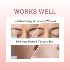 Elixbloom Bio-Collagen Face Mask on face delivering hydration and plumpness