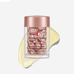 Elizabeth Arden capsules closeup showing encapsulated serum for consistent dosing