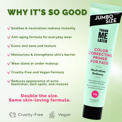 Elizabeth Mott Thank Me Later green-tone neutralizer blends to natural skin