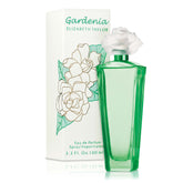 Elizabeth Taylor Gardenia bottle front view, elegant design for gifting.