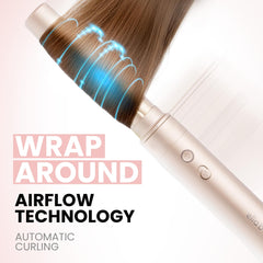 ELLA BELLA 6-in-1 straightener delivers sleek, smooth strands with adjustable heat.