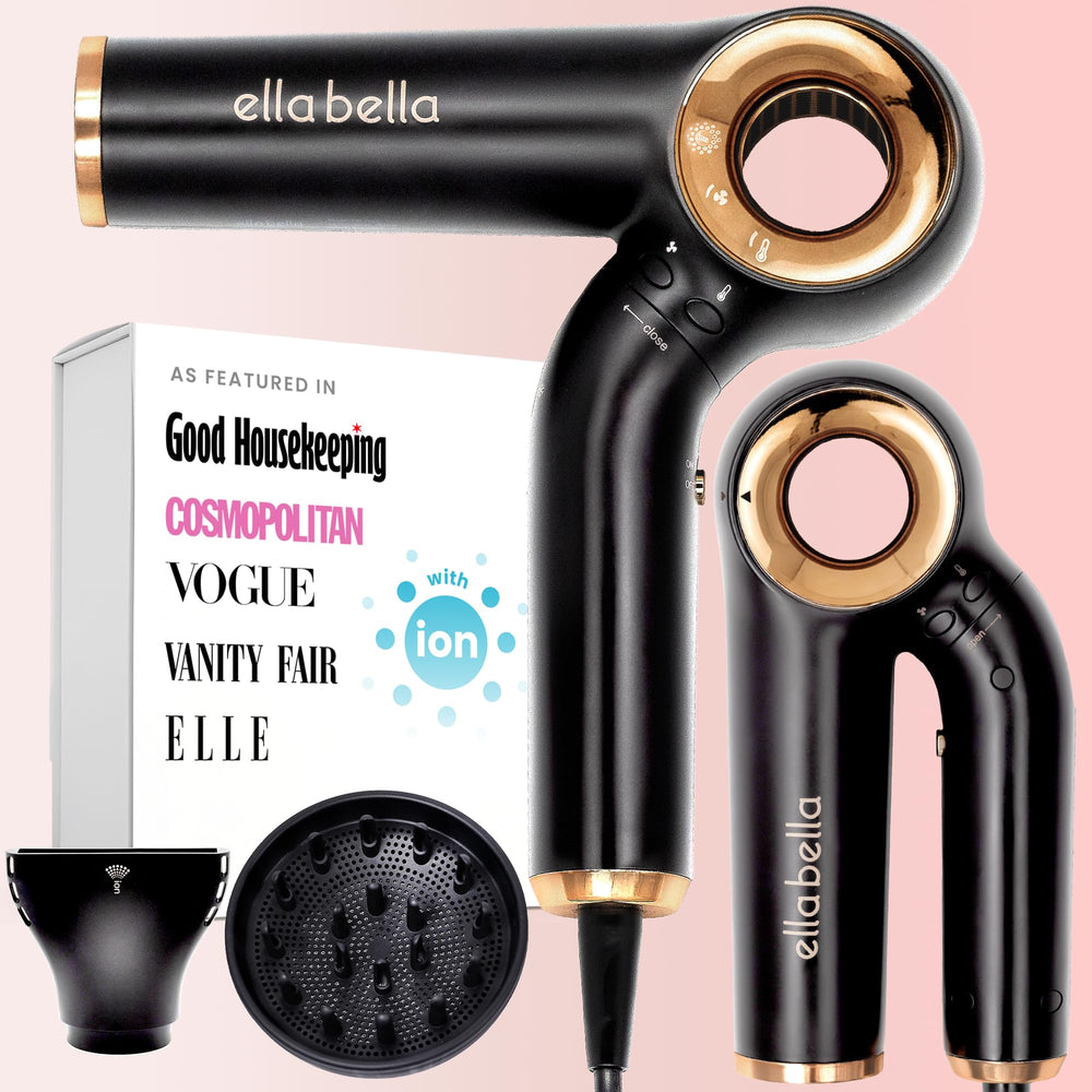 ELLA BELLA foldable hair dryer compact travel companion for quick drying