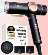 ELLA BELLA professional ionic hair dryer with diffuser for frizz reduction