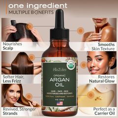Ella & Eden Argan Oil seeds close-up highlighting natural sourcing for clean skincare.
