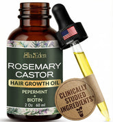 Ella & Eden Hair Growth Oil bottle for nourishing scalp and promoting stronger, shinier hair.