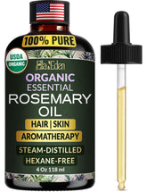 Ella & Eden rosemary oil 4oz bottle with dropper for scalp application.